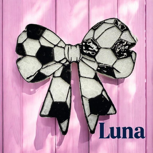 Soccer Ball Bow Car Freshie,Softball Bow Car Freshie ,Bow Car,Luna Scent - Picture 1 of 1